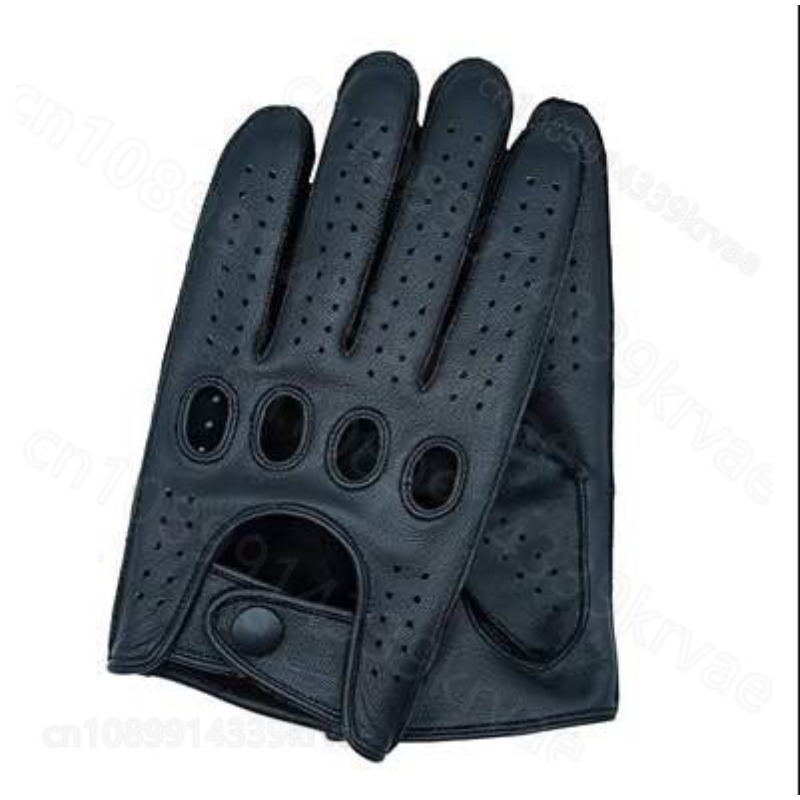 Leather Driving Glove - Breathable Driving Gloves Men's Glove Genuine