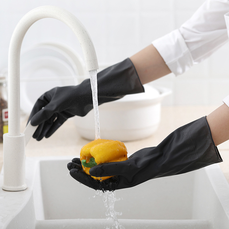 1 Pair Black Gloves Home Washi - огляд і ціна Dish Glove Rubber