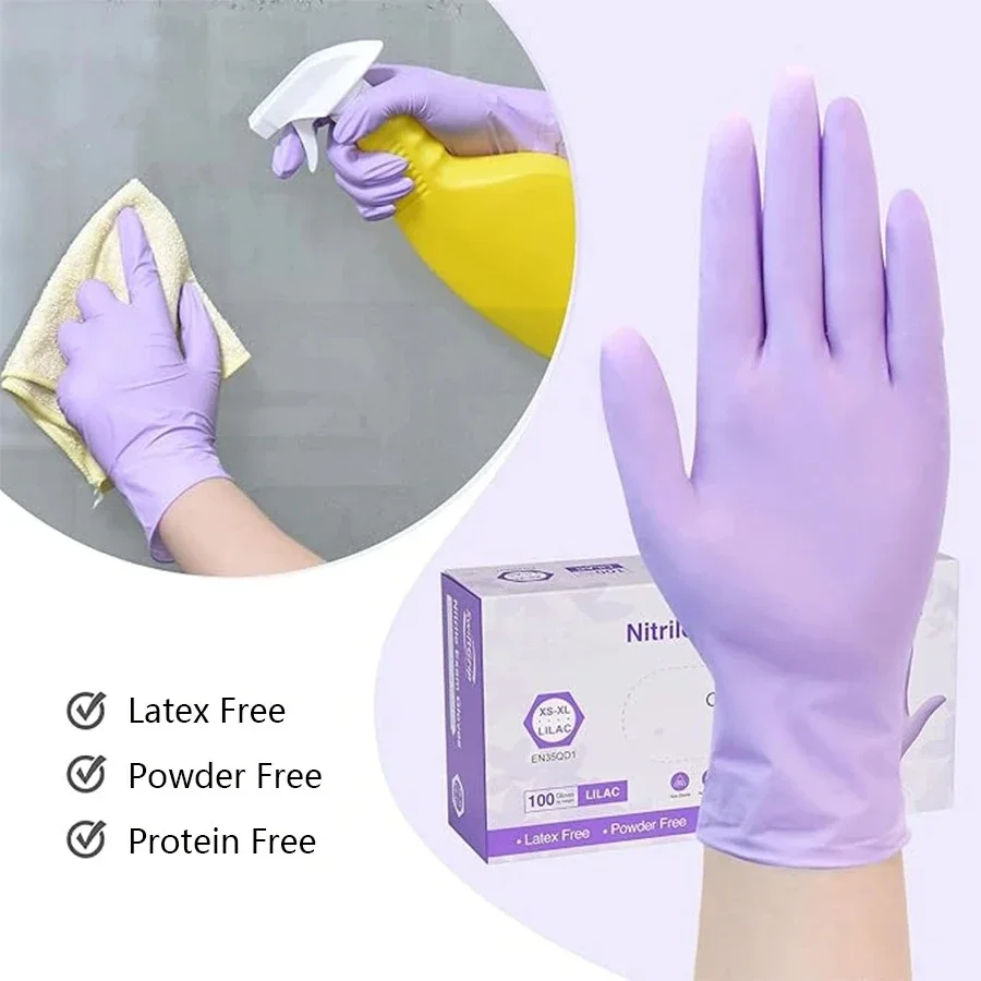 10/20/50/100PCS Purple Disposa - огляд і ціна Nitrile Mechanic Glove