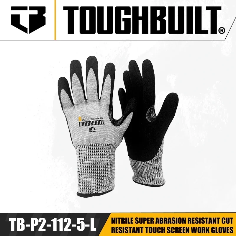 TOUGHBUILT TB-P2-112-5-L/S/M N - огляд і ціна Nitrile Mechanic Glove