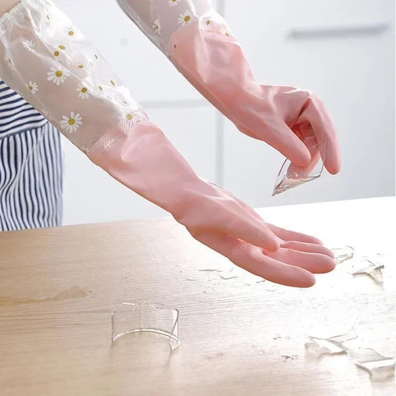Household Long Sleeve Rubber G - огляд і ціна Rubber Glove Cleaning