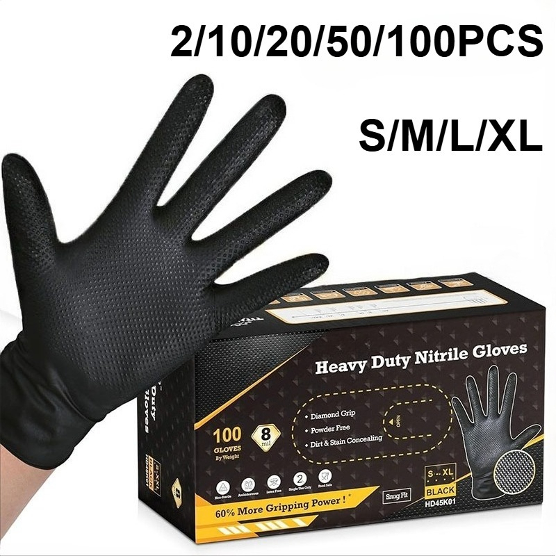 2-100PCS 8mil Heavy Duty Indus - огляд і ціна Nitrile Mechanic Glove