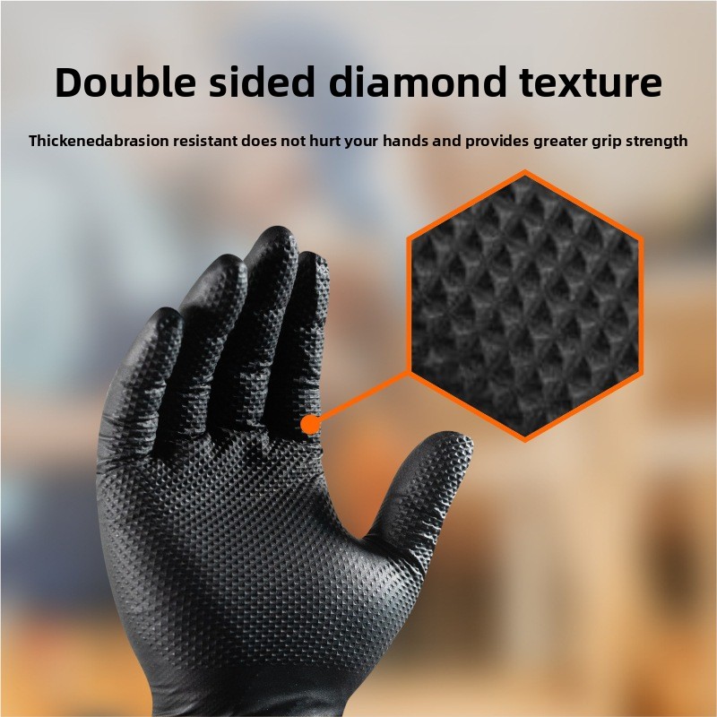 Heavy Duty Diamond Pattern Nit - огляд і ціна Nitrile Mechanic Glove