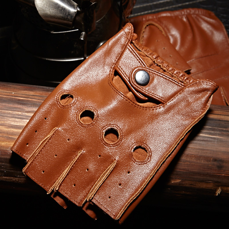High Quality Man's Half Finger - огляд і ціна Leather Driving Glove