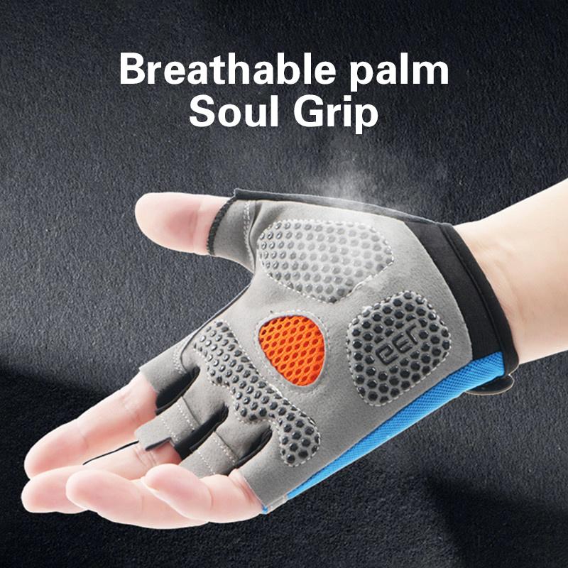 Half Finger Cycling Gloves Men - огляд і ціна Fingerless Glove Knit