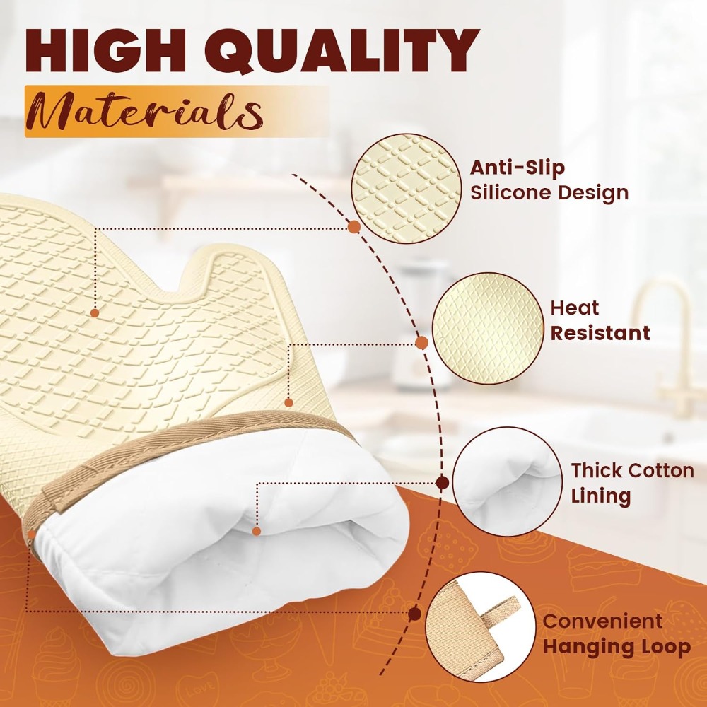 Silicone Heat Resistant Oven M - огляд і ціна Oven Mitt Silicone
