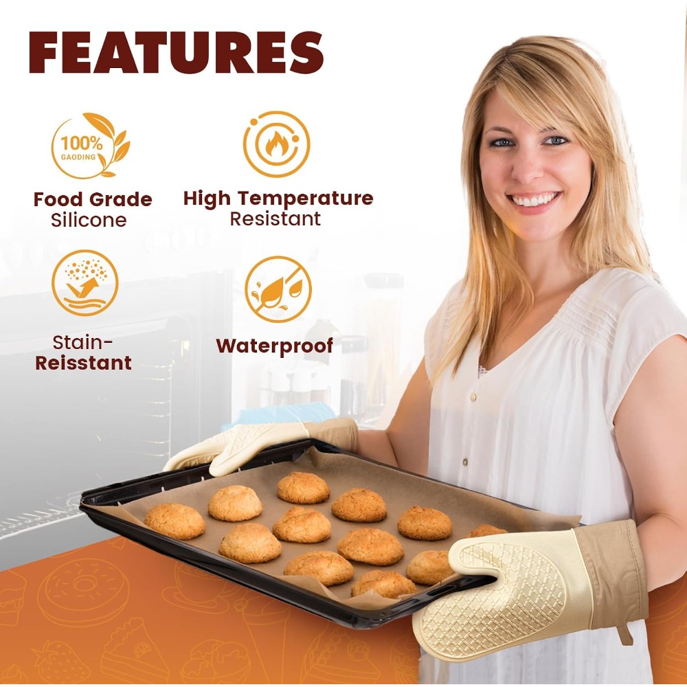 Silicone Heat Resistant Oven M - огляд і ціна Oven Mitt Silicone