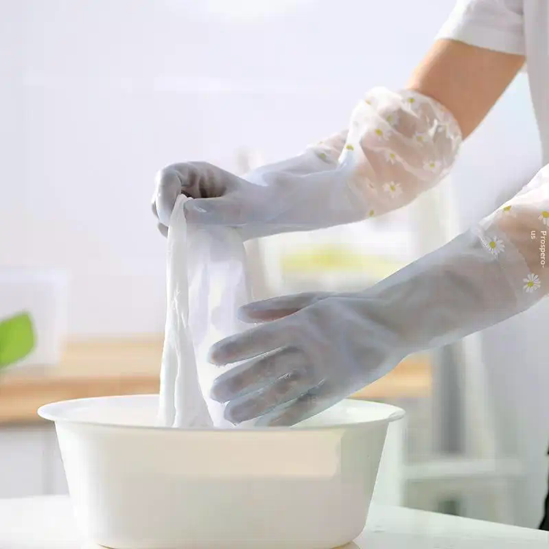 Floral Pattern Household Latex - огляд і ціна Rubber Glove Cleaning