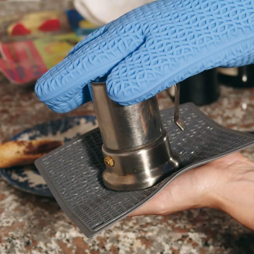 Grey Textured Silicone Oven Mi - огляд і ціна Oven Mitt Silicone