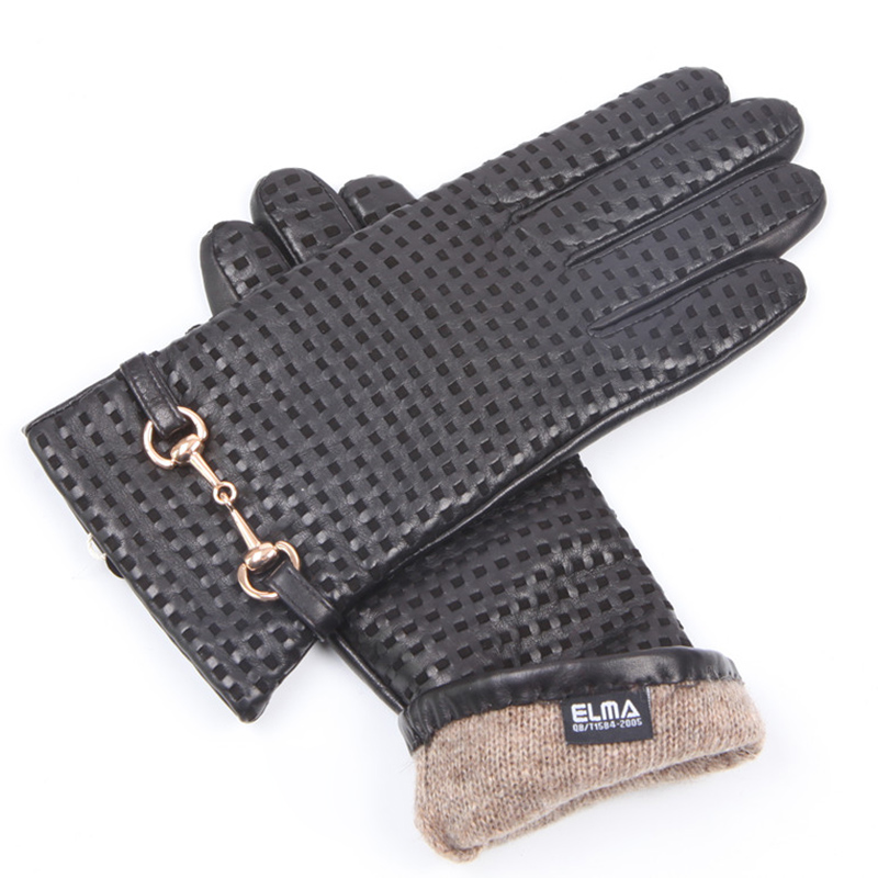 Autumn Winter Real Leather Glo - огляд і ціна Wool Glove Lined