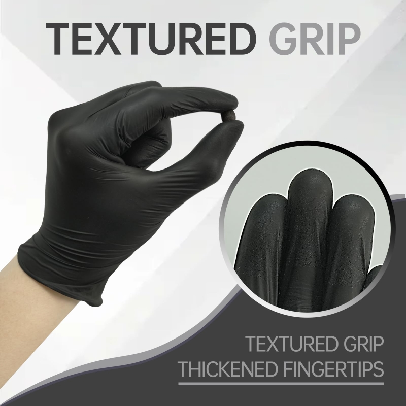 100PCS Black Nitrile Gloves Di - огляд і ціна Latex Disposable Glove