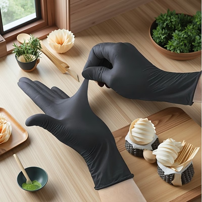 10/50/100PCS Black Disposable  - огляд і ціна Nitrile Mechanic Glove