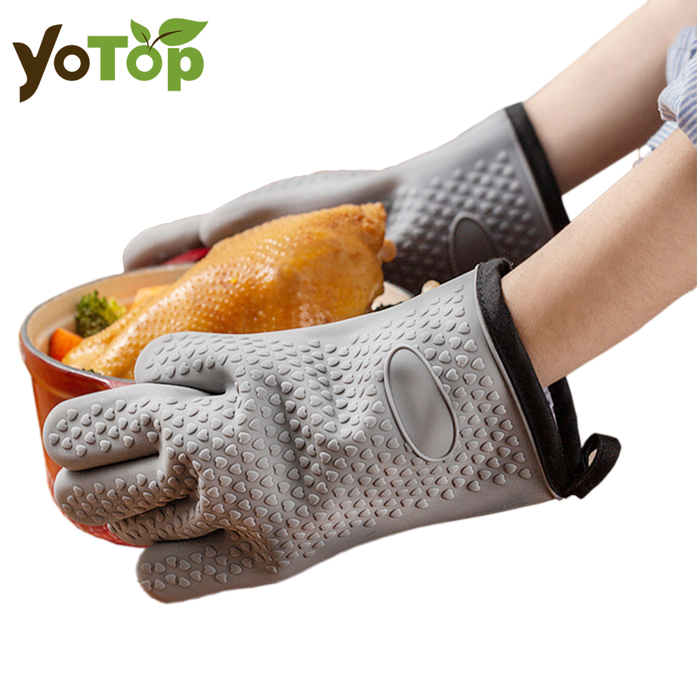 Heat Resistant Silicone Gloves - огляд і ціна Oven Mitt Silicone